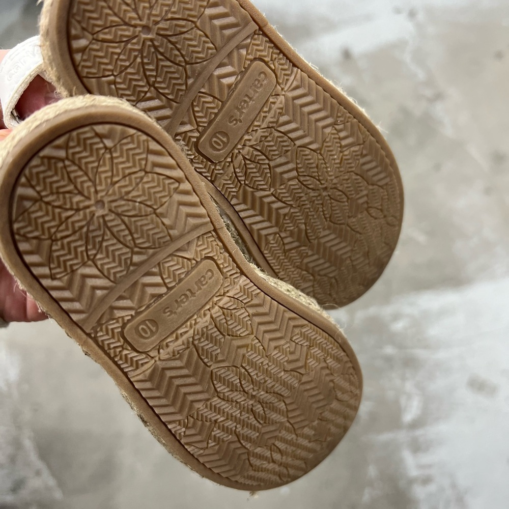 Carter's Cream Kids Sandals with Bow - Picture 5 of 5